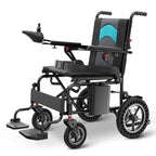 Mobivon Foldable Electric Wheelchair for Adults, Lightweight Carbon Fiber Power Chair with Dual Motor, All-Terrain Design