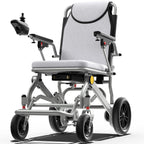 Mobivon Foldable Electric Wheelchair for Adults, Lightweight Carbon Fiber Power Chair with Dual Motor, All-Terrain Design